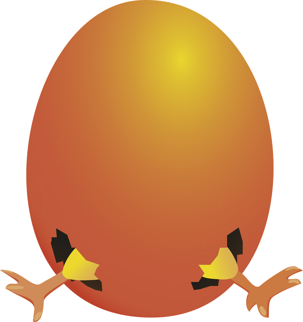 Huevo con patas