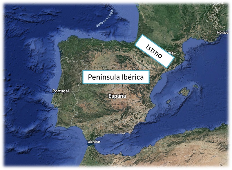 Imagen de satélite de la Península Ibérica