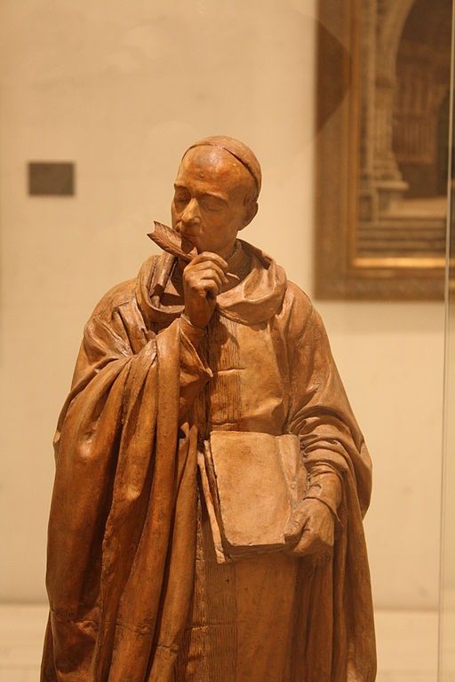 Estatua del padre Feijoo en el Museo de Pontevedra