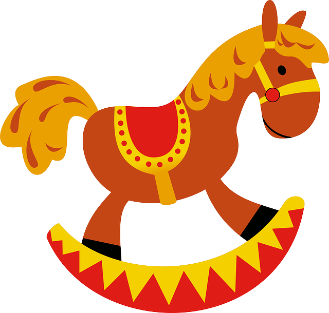 Dibujo de un caballo de juguete