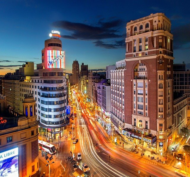 Fotografía de la ciudad de Madrid. 