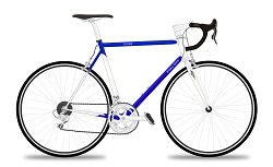 Bicicleta grande azul