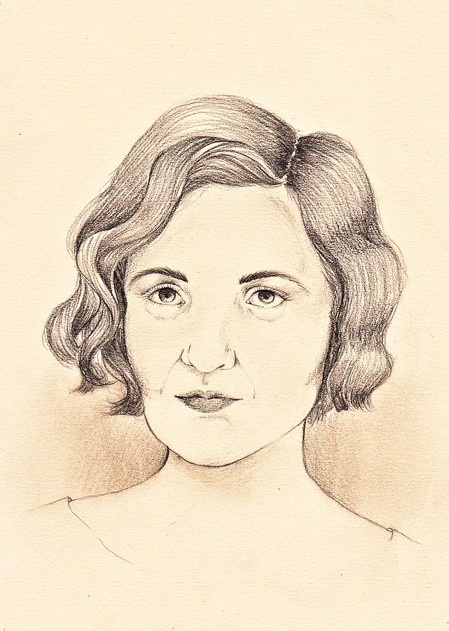 Retrato de Carmen Laforet.