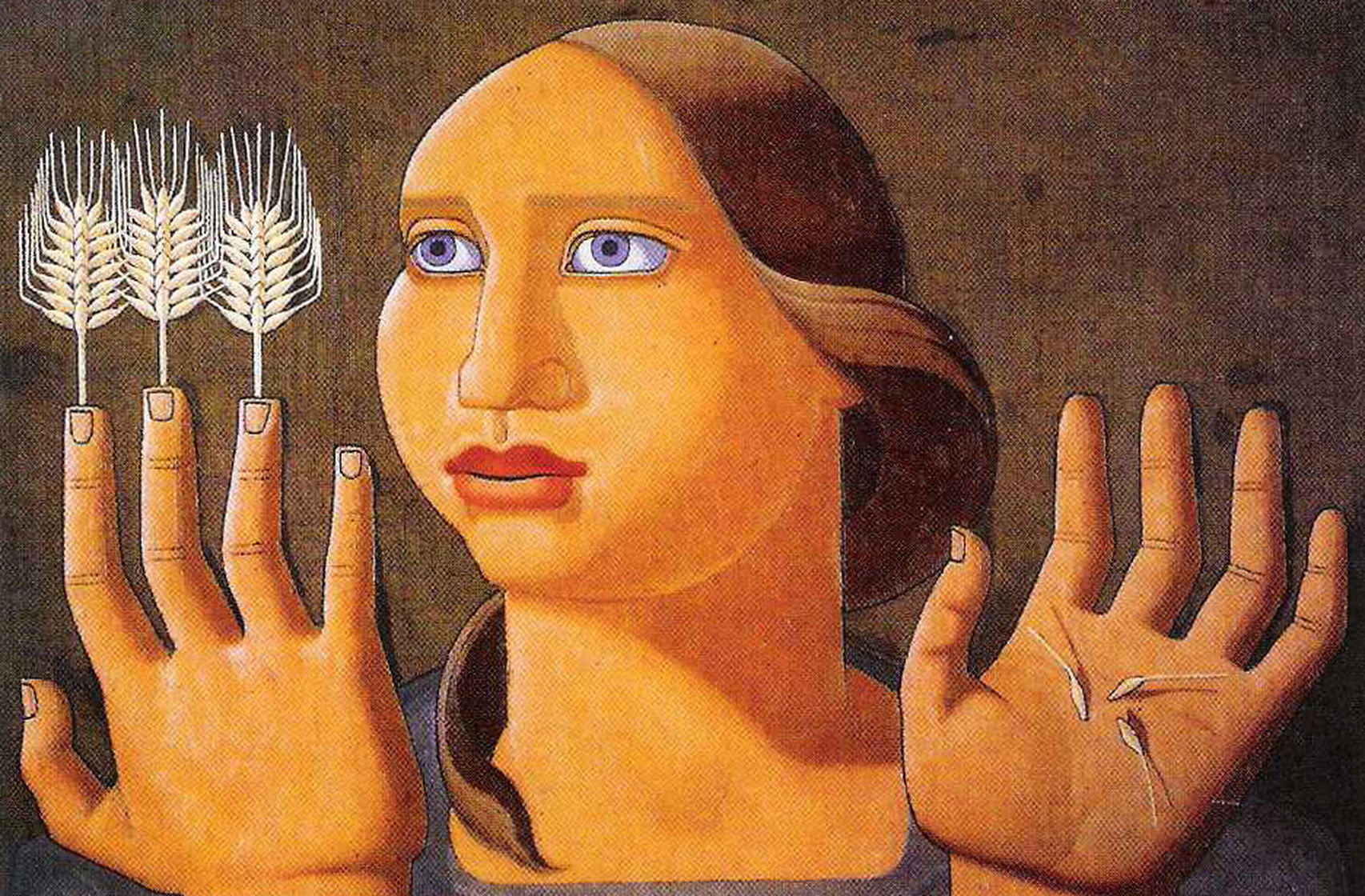 Maruja Mallo, Sorpresa del trigo (Detalle), 1936 