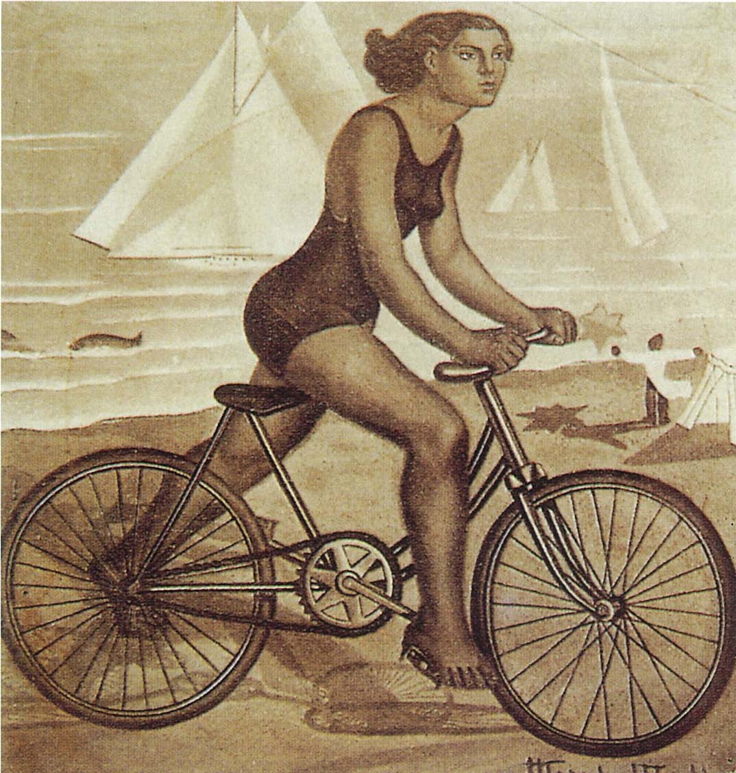 Maruja Mallo, La ciclista.