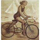 Maruja Mallo, Ciclista (cuadro perdido), 1927.