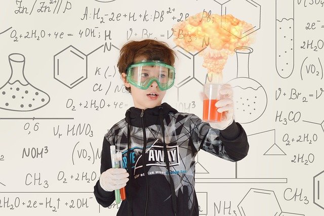 A scientist boy