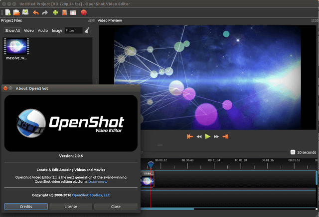 File:OpenShot Video Editor v2.0.6 screenshot.png