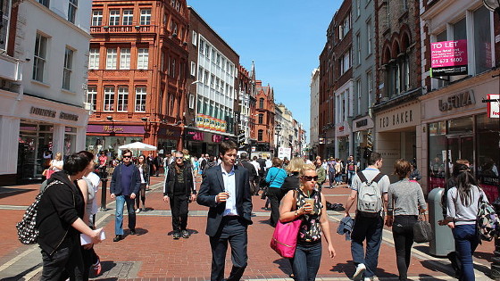Dublin, IE. Grafton Street. May 23, 2012