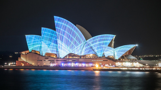 Sydney Opera House During Vivid Festival